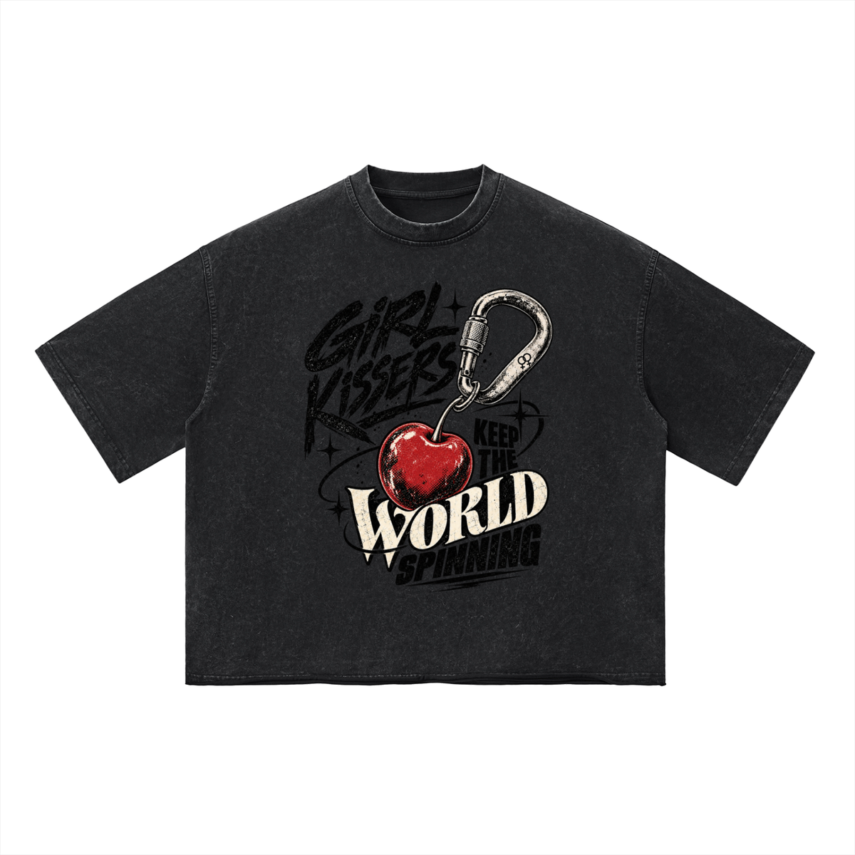 Carabiner | Vintage Wash Boxy T-Shirt