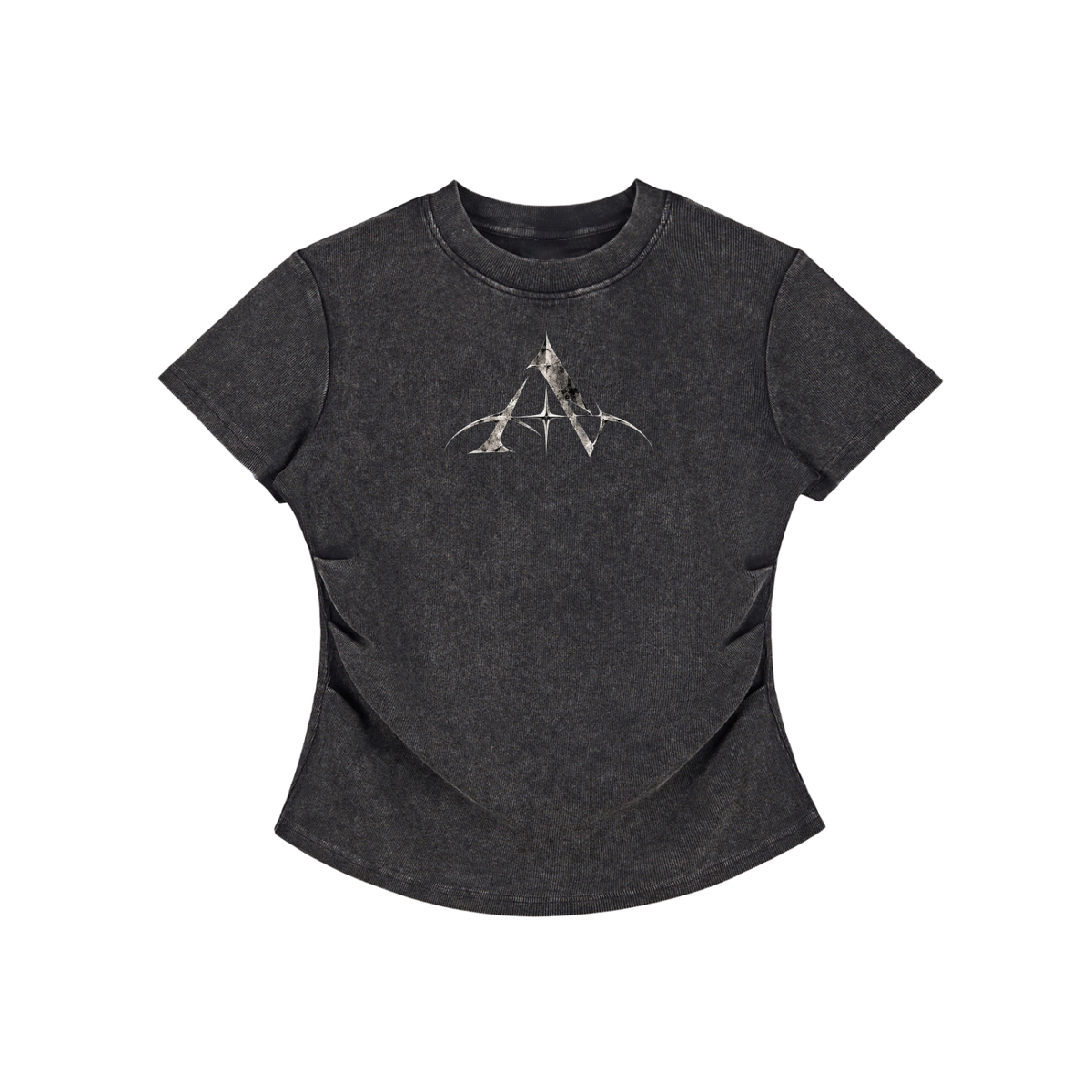 Arivizo Vintage Washed Bodycon Cotton T-Shirt