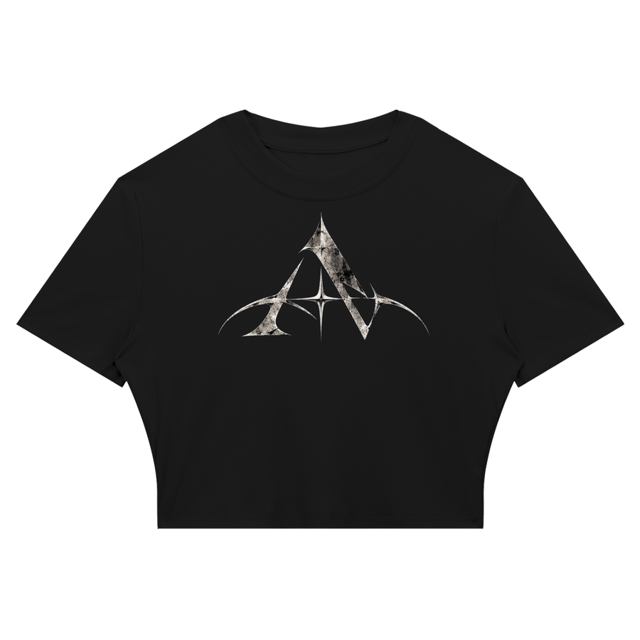 Arivizo Slim Ribbed Crop T-Shirt