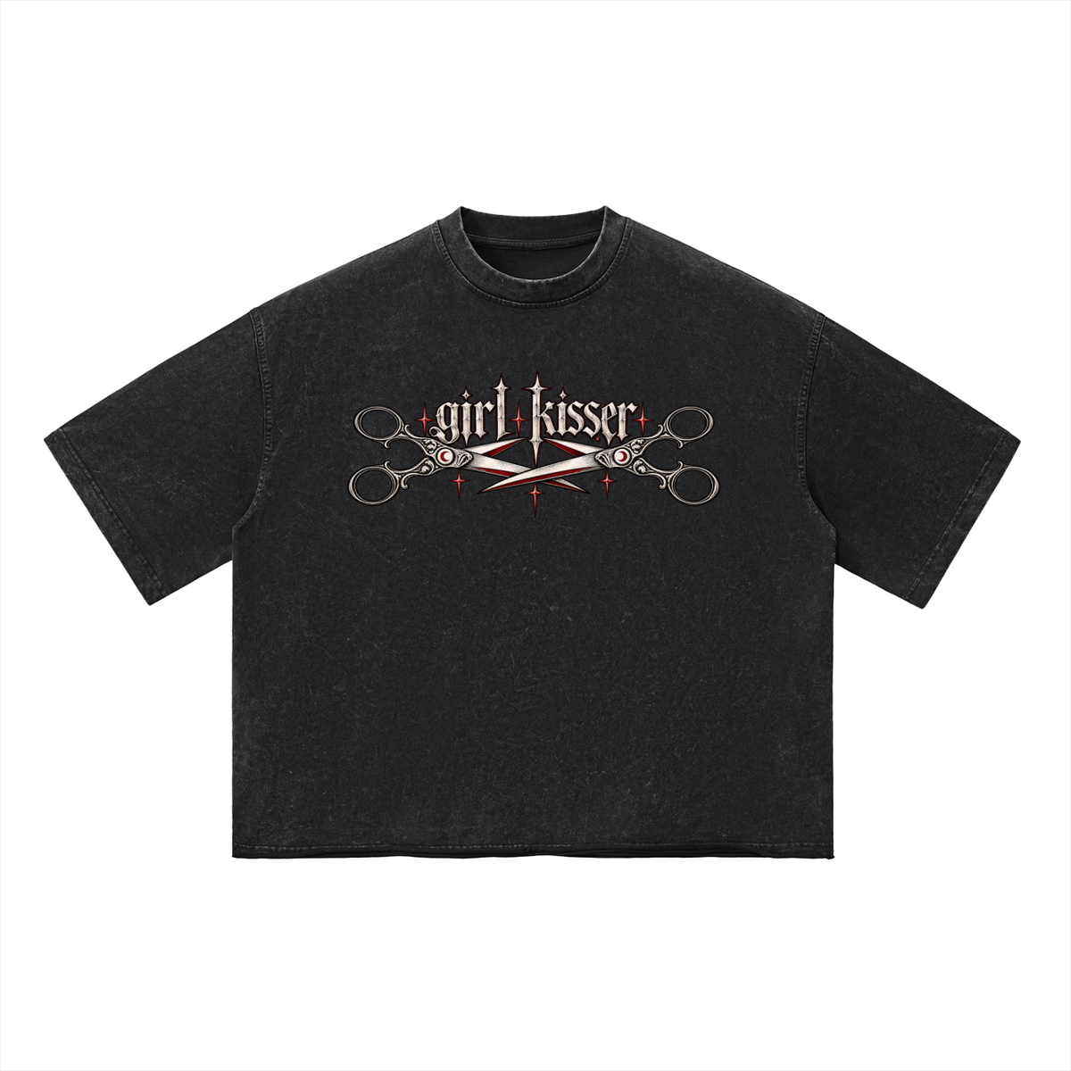 Girl Kisser Vigil Boxy Wash Tee