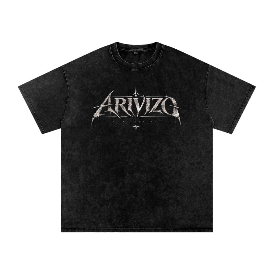 Arivizo | Snow Washed Oversized Cotton T-Shirt