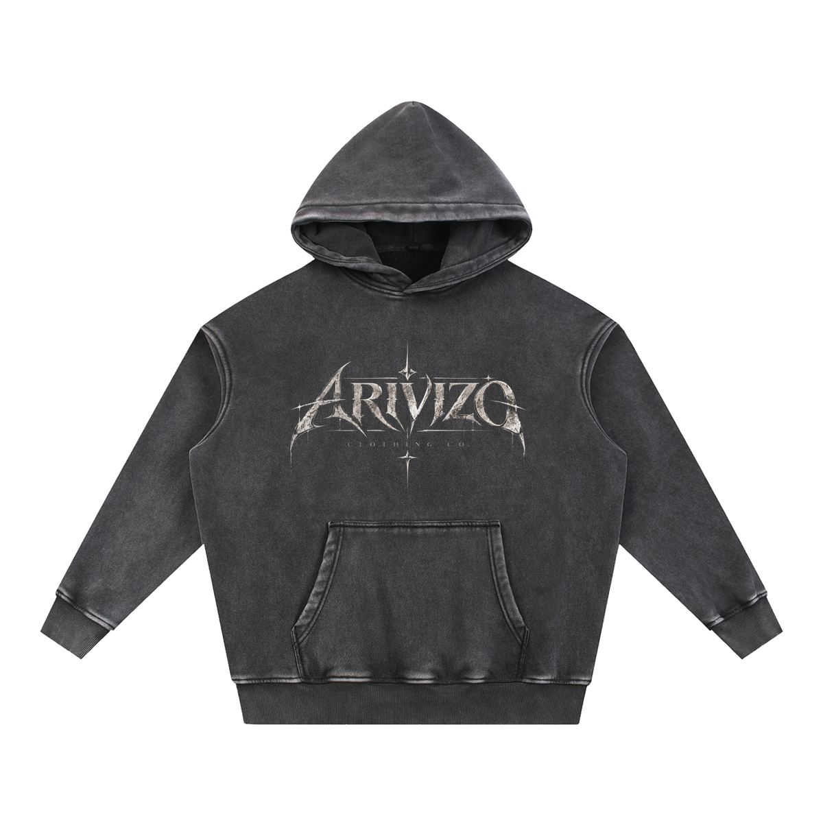 Arivizo | Snow Wash Fleece Oversize Hoodie