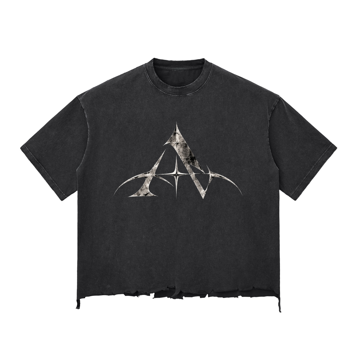 Arivizo Snow Wash Raw-Hem Boxy T-shirt