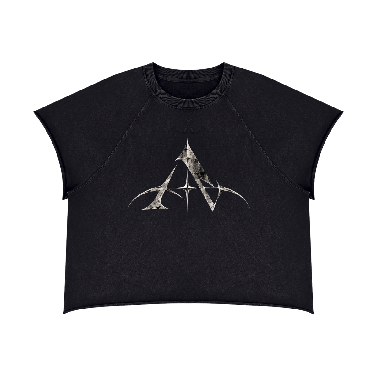 Arivizo Vintage Wash Raw Edge Boxy T-Shirt