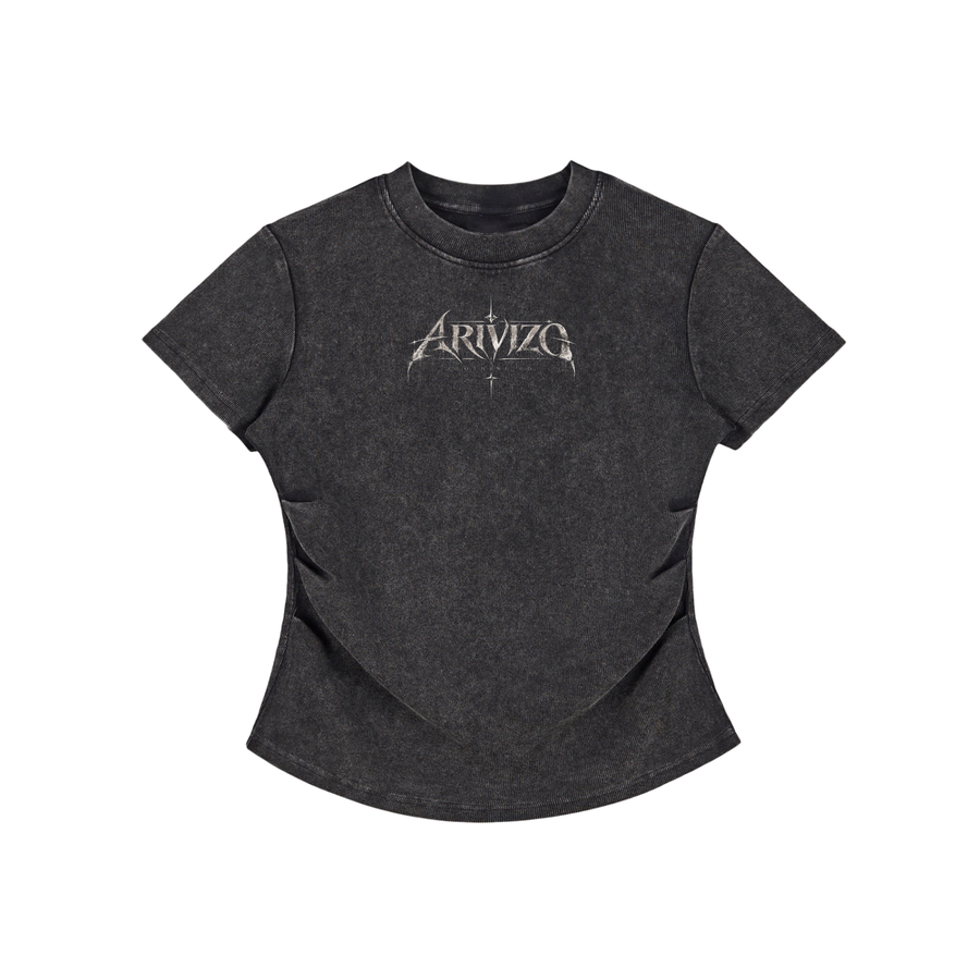 Arivizo | Vintage Washed Bodycon Cotton T-Shirt
