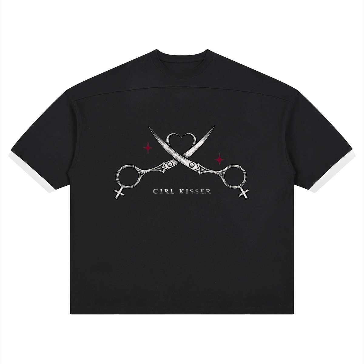 Girl Kisser Color-Block Tee