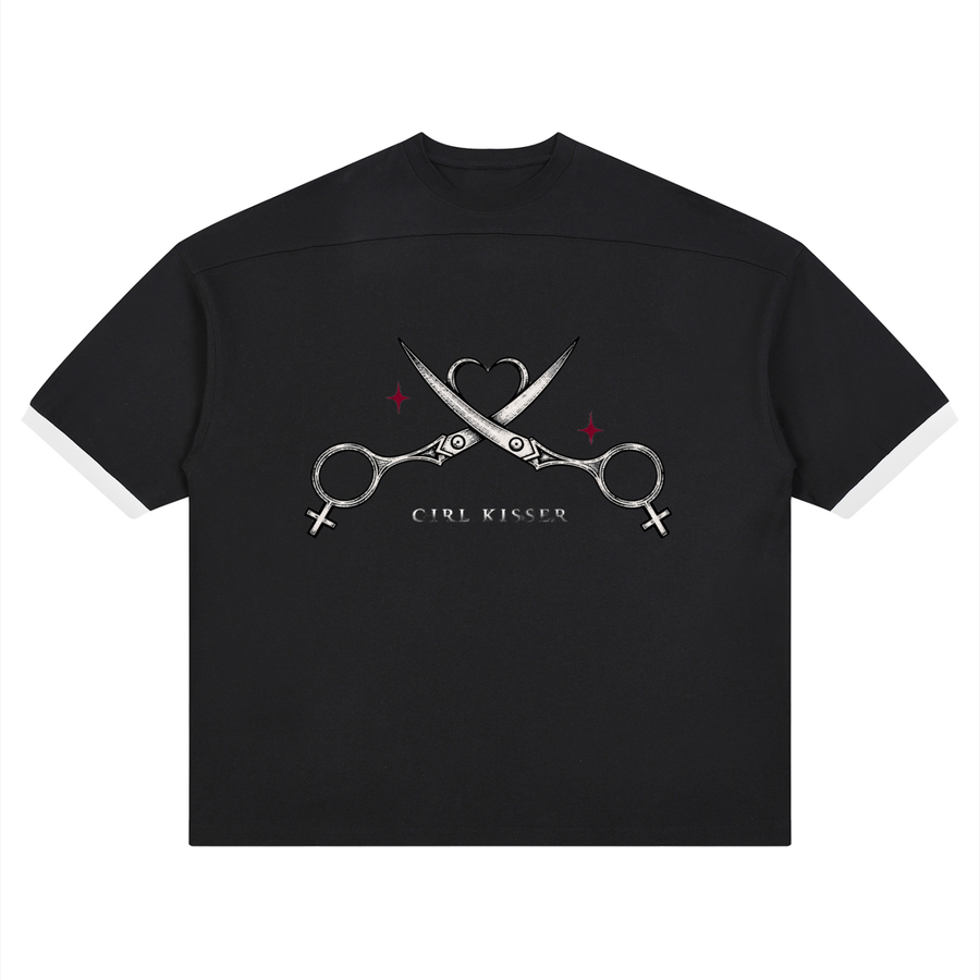 Girl Kisser Color-Block Tee