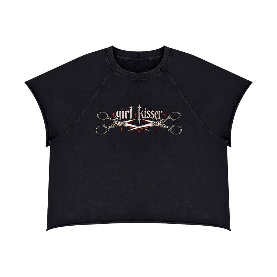 Girl Kisser Raw-Edge Boxy Tee